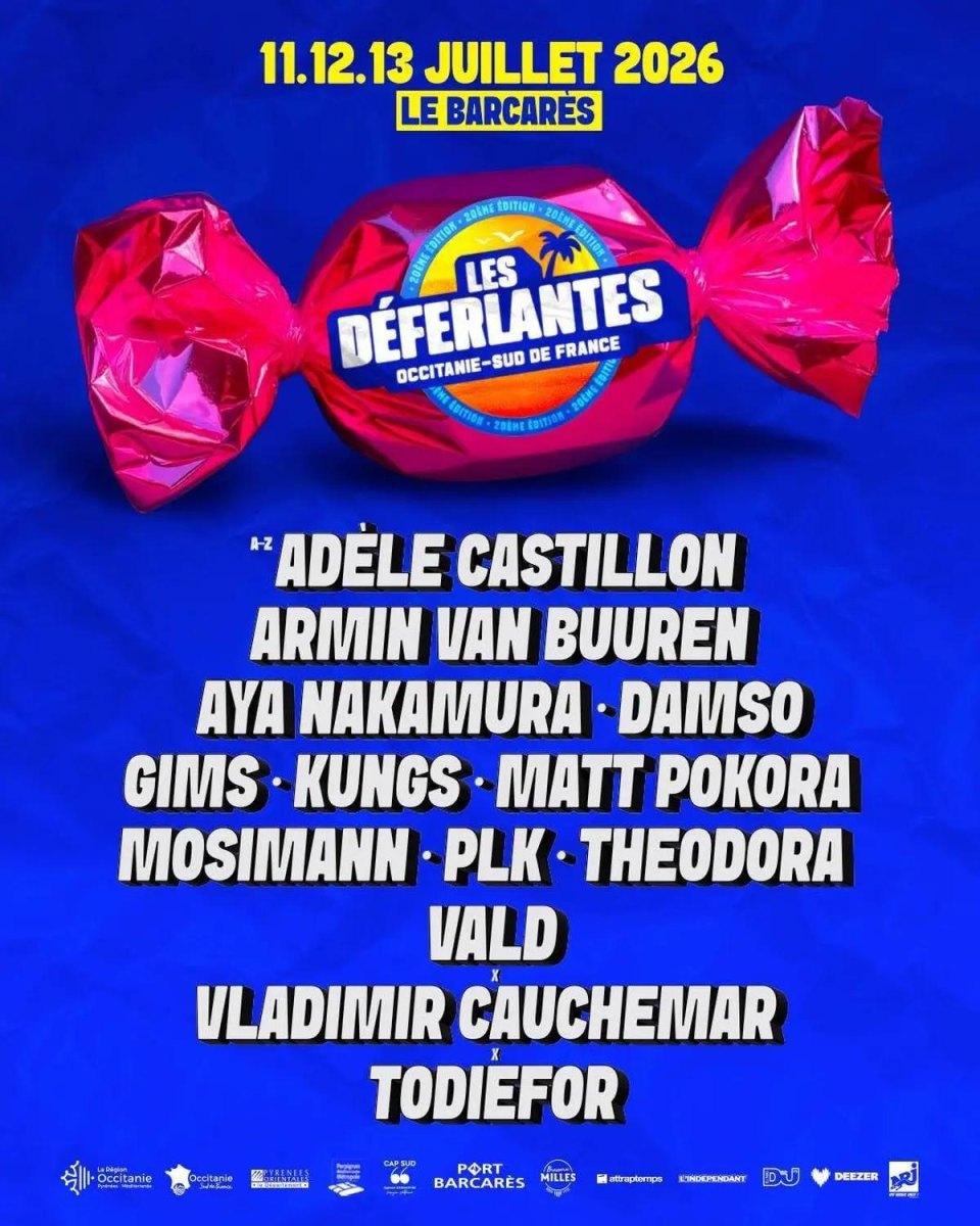 Place de spectacle Maitre GIMS 11 juillet 2026 Barcares - Déferlantes